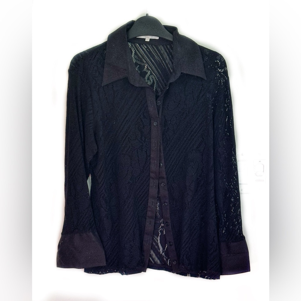 Anne Fontaine Stretch Lace Blouse, 44